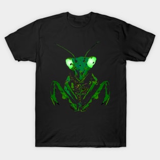 Praying Mantis with glowing eyes T-Shirt